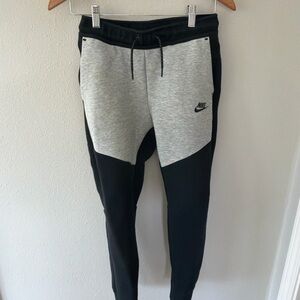 Nike Tech Kids Black and Grey Colorblock Joggers